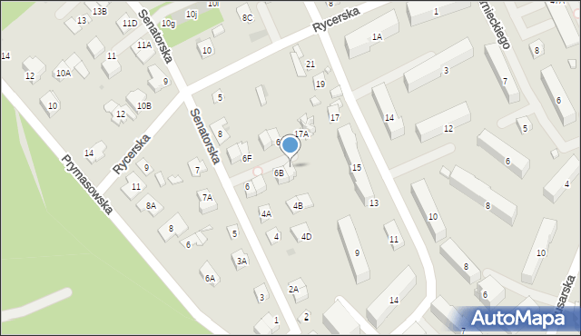 Legionowo, Senatorska, 6C, mapa Legionowo