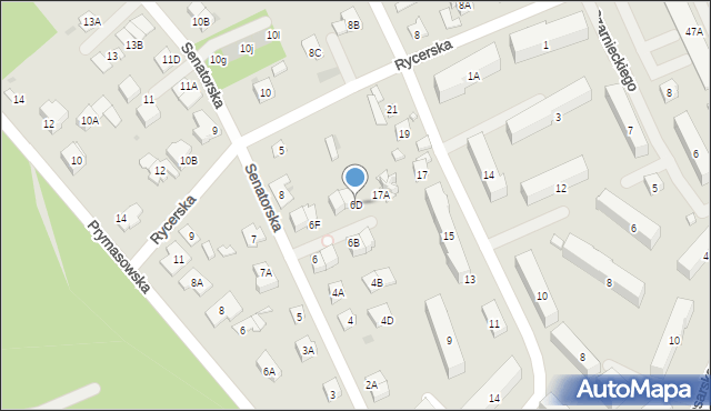 Legionowo, Senatorska, 6D, mapa Legionowo