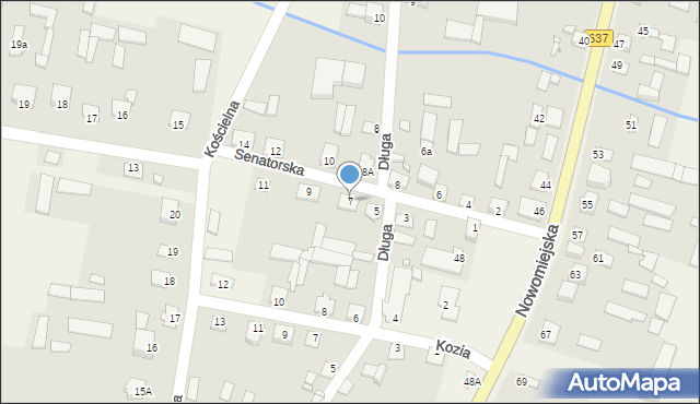 Liw, Senatorska, 7, mapa Liw