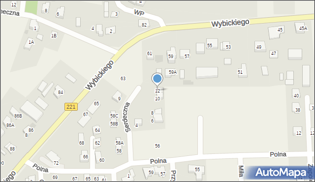 Lublewo Gdańskie, Serdeczna, 12, mapa Lublewo Gdańskie