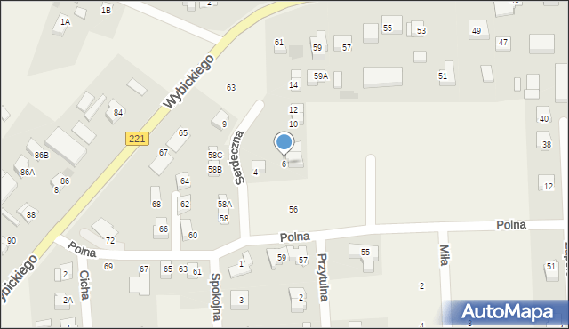 Lublewo Gdańskie, Serdeczna, 6, mapa Lublewo Gdańskie