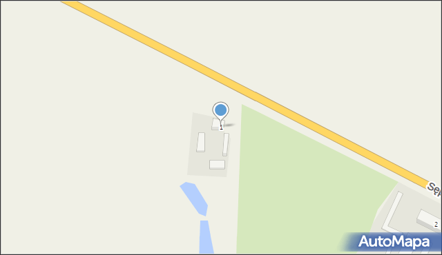 Mąkowarsko, Sępoleńska, 1, mapa Mąkowarsko