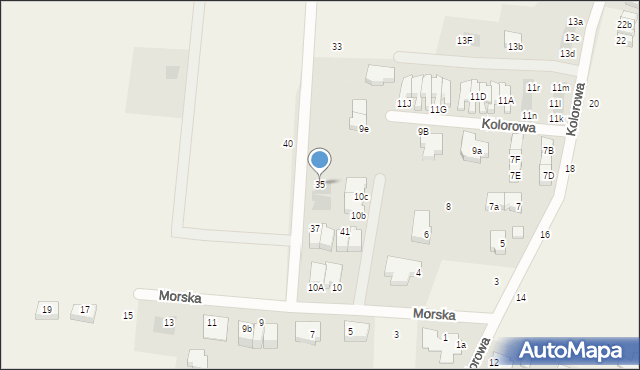 Mierzyn, Sezamkowa, 35, mapa Mierzyn