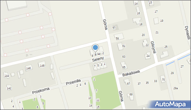 Młochów, Seleny, 6, mapa Młochów
