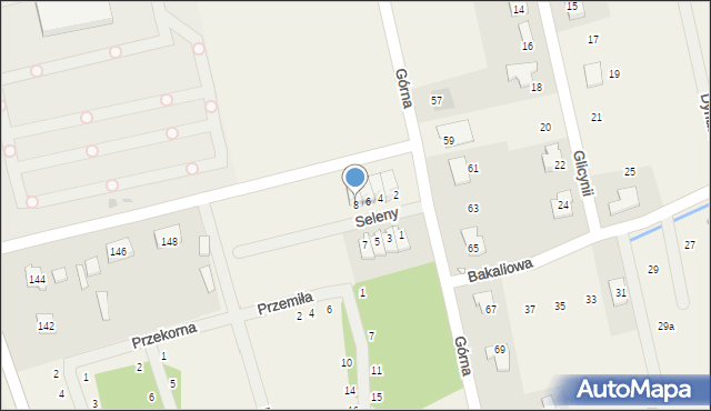Młochów, Seleny, 8, mapa Młochów