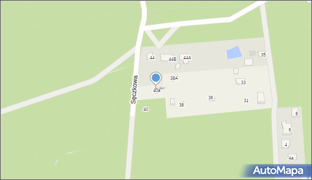 Nadarzyn, Sęczkowa, 40a, mapa Nadarzyn