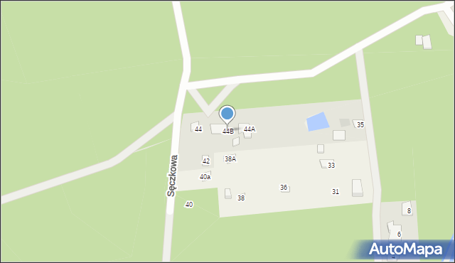 Nadarzyn, Sęczkowa, 44B, mapa Nadarzyn