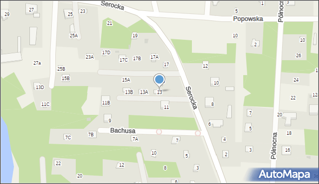 Nowa Wieś, Serocka, 13, mapa Nowa Wieś