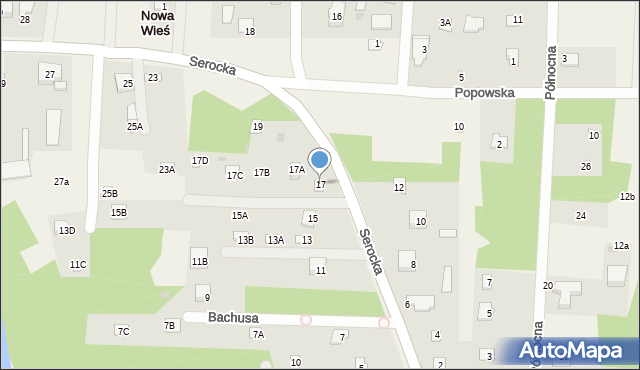 Nowa Wieś, Serocka, 17, mapa Nowa Wieś