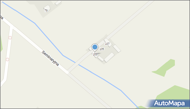Nowe Opole, Seminaryjna, 103, mapa Nowe Opole