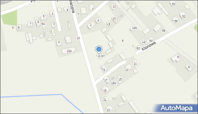 Nowe Opole, Seminaryjna, 7, mapa Nowe Opole