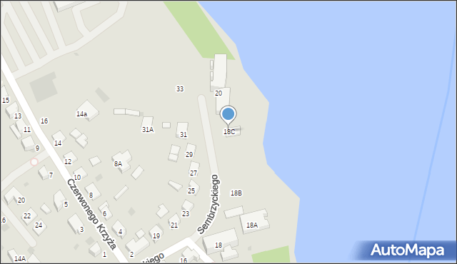 Olecko, Sembrzyckiego, 18C, mapa Olecko