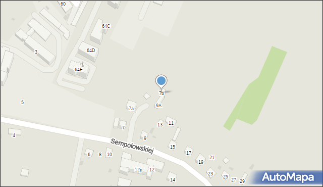 Opatów, Sempołowskiej Stefanii, 7b, mapa Opatów