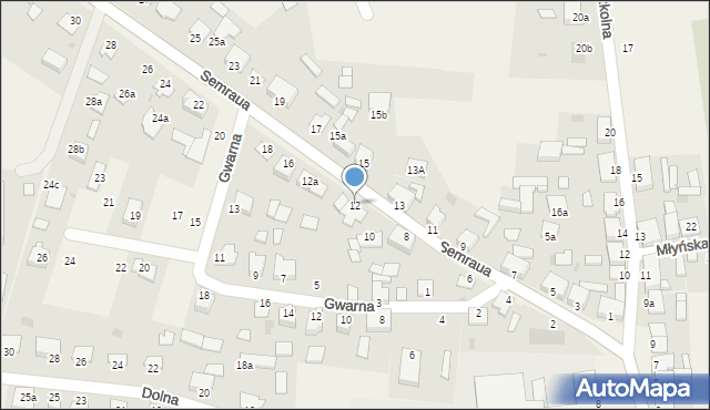 Osie, Semraua, ks., 12, mapa Osie