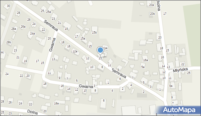 Osie, Semraua, ks., 13, mapa Osie