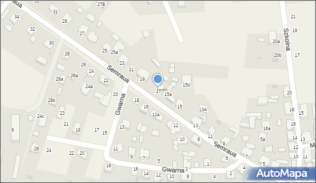 Osie, Semraua, ks., 17, mapa Osie