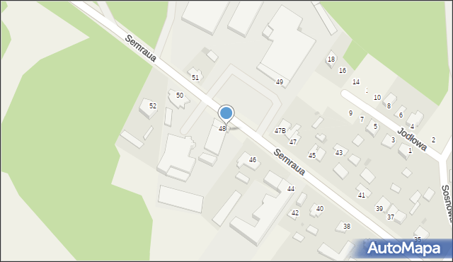 Osie, Semraua, ks., 48a, mapa Osie