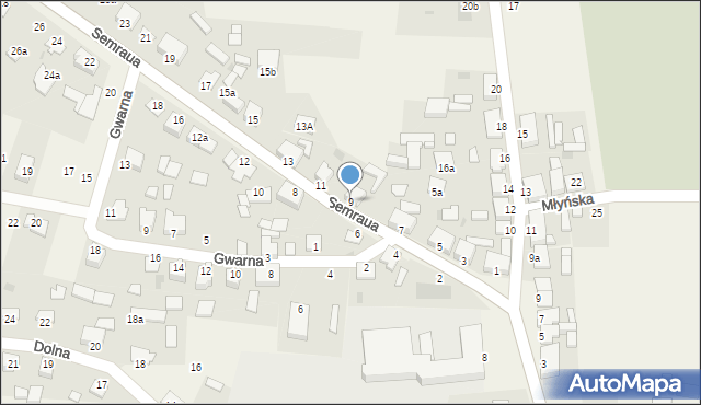 Osie, Semraua, ks., 9, mapa Osie
