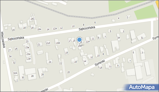 Piaseczno, Sękocińska, 13A, mapa Piaseczno
