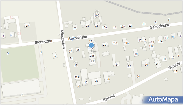 Piaseczno, Sękocińska, 23c, mapa Piaseczno