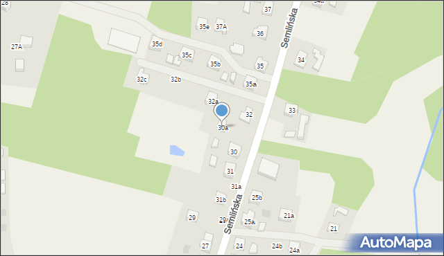 Pinczyn, Semlińska, 30a, mapa Pinczyn