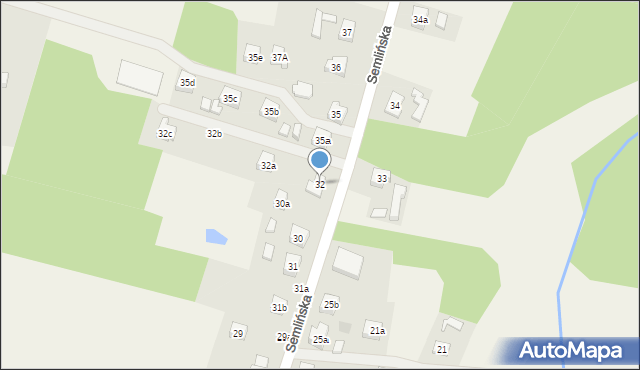 Pinczyn, Semlińska, 32, mapa Pinczyn