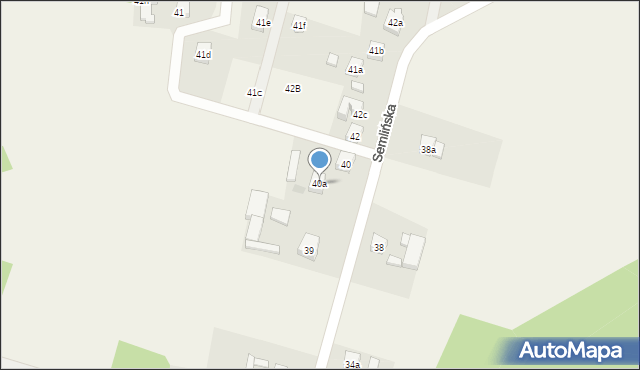 Pinczyn, Semlińska, 40a, mapa Pinczyn