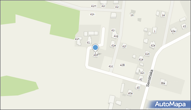 Pinczyn, Semlińska, 41d, mapa Pinczyn