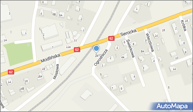 Pomiechówek, Serocka, 2A, mapa Pomiechówek