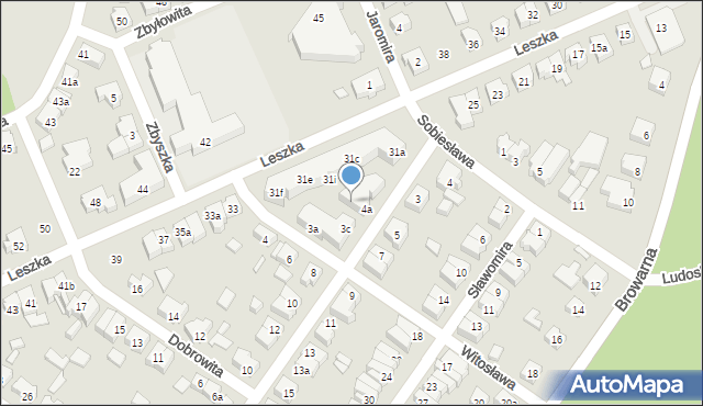 Poznań, Sędziwoja, 4c, mapa Poznania