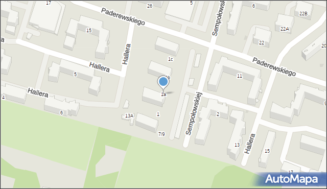 Radom, Sempołowskiej Stefanii, 1a, mapa Radomia