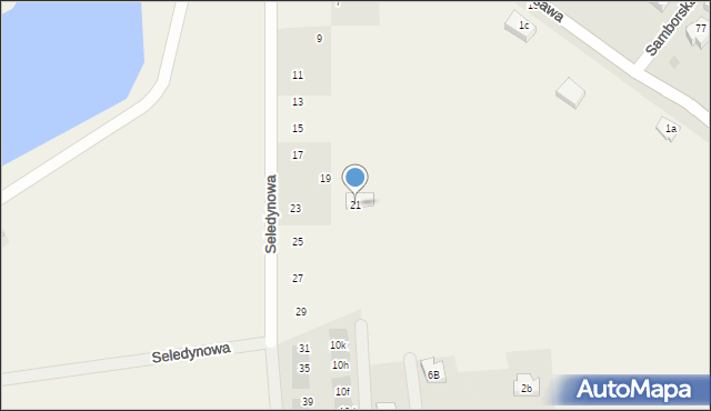 Ruszowice, Seledynowa, 21, mapa Ruszowice