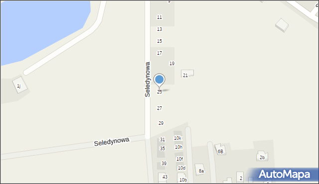 Ruszowice, Seledynowa, 25, mapa Ruszowice