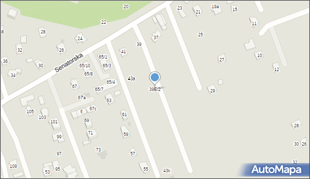 Rzeszów, Senatorska, 39E/2, mapa Rzeszów