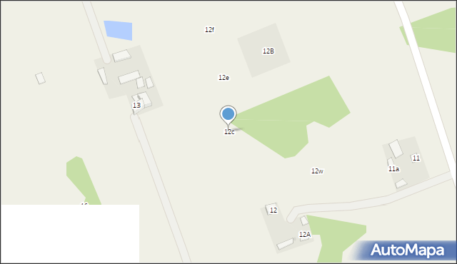 Secymin Polski, Secymin Polski, 12c, mapa Secymin Polski