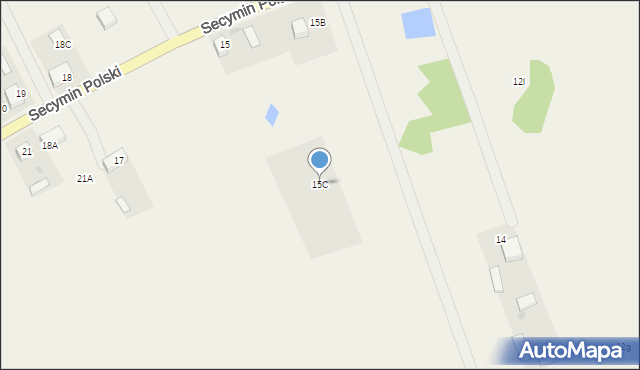 Secymin Polski, Secymin Polski, 15C, mapa Secymin Polski