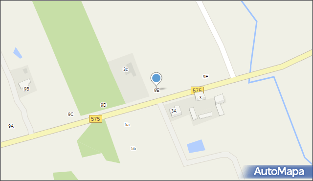 Secymin Polski, Secymin Polski, 9E, mapa Secymin Polski