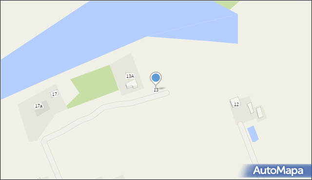 Secyminek, Secyminek, 13, mapa Secyminek