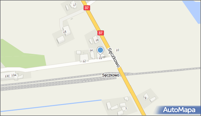 Sęczkowo, Sęczkowo, 11, mapa Sęczkowo