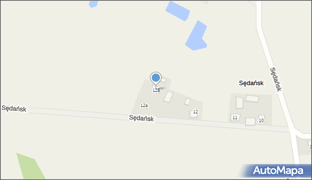 Sędańsk, Sędańsk, 12B, mapa Sędańsk