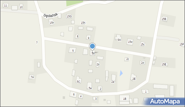 Sędańsk, Sędańsk, 5b, mapa Sędańsk