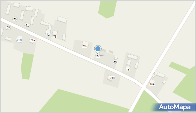Sędek, Sędek, 74, mapa Sędek