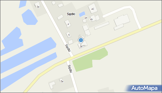 Sędki, Sędki, 1a, mapa Sędki