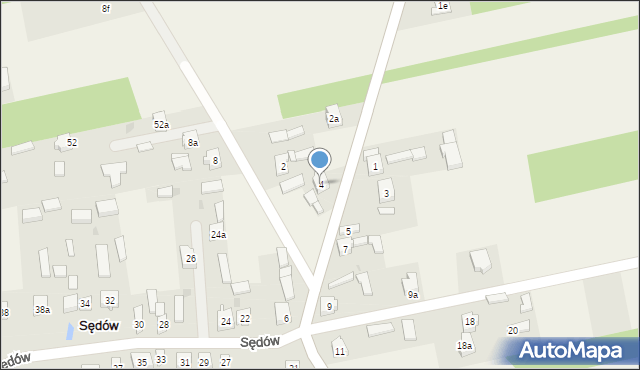 Sędów, Sędów, 4, mapa Sędów