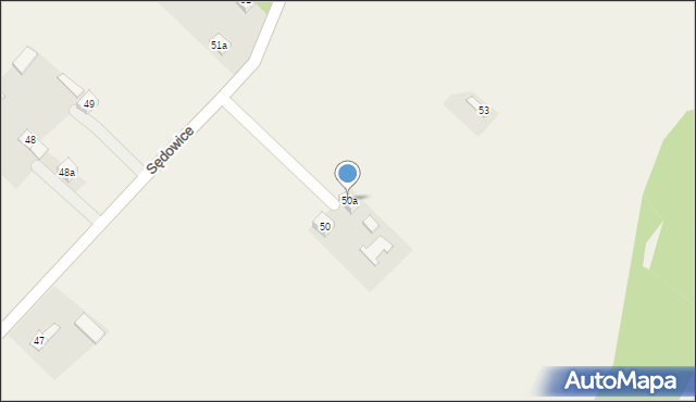 Sędowice, Sędowice, 50a, mapa Sędowice