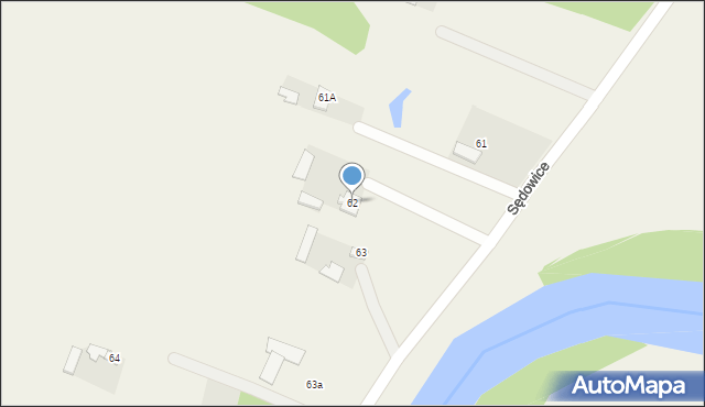 Sędowice, Sędowice, 62, mapa Sędowice