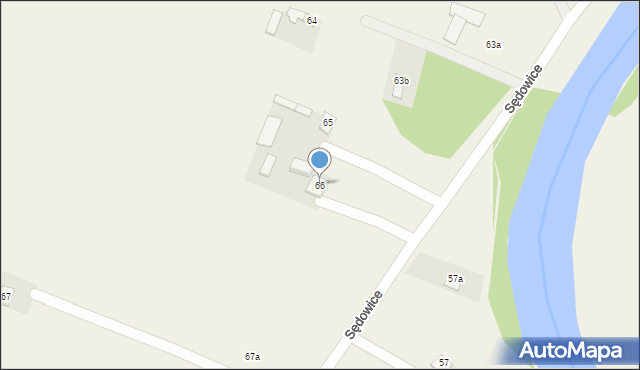 Sędowice, Sędowice, 66, mapa Sędowice