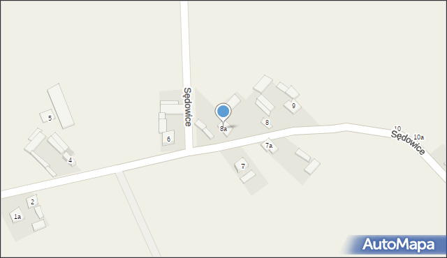 Sędowice, Sędowice, 8a, mapa Sędowice