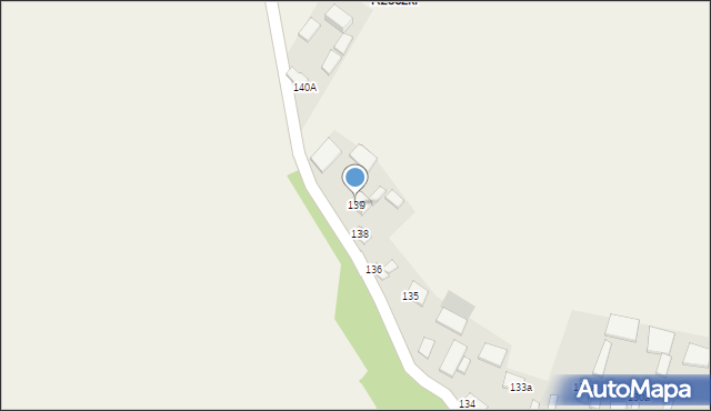 Sędowice, Sędowice, 139, mapa Sędowice