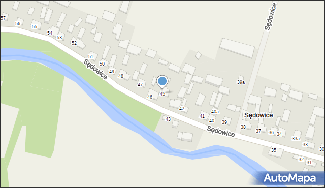 Sędowice, Sędowice, 45, mapa Sędowice